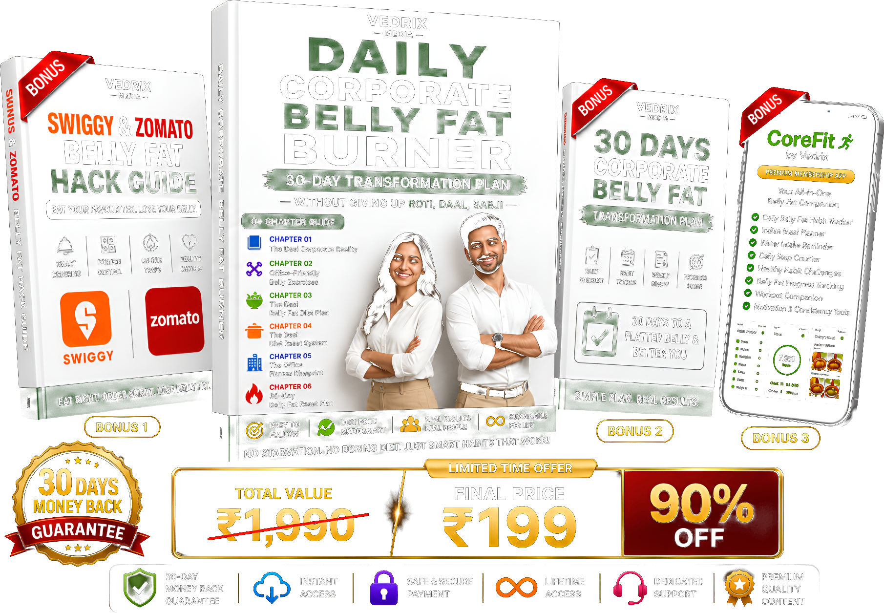 Desi Corporate Belly Burner — complete bundle with bonuses
